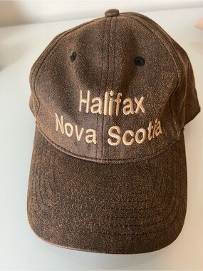 Halifax Nova Scotia Brown Embroidered Baseball Cap